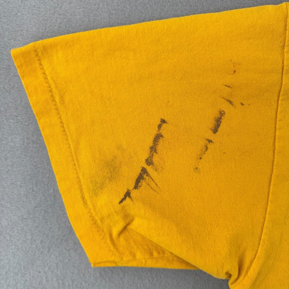 Vintage Vanderbilt University Shirt Mens Large Yellow Single Stitch 90s USA - Picture 3 of 16